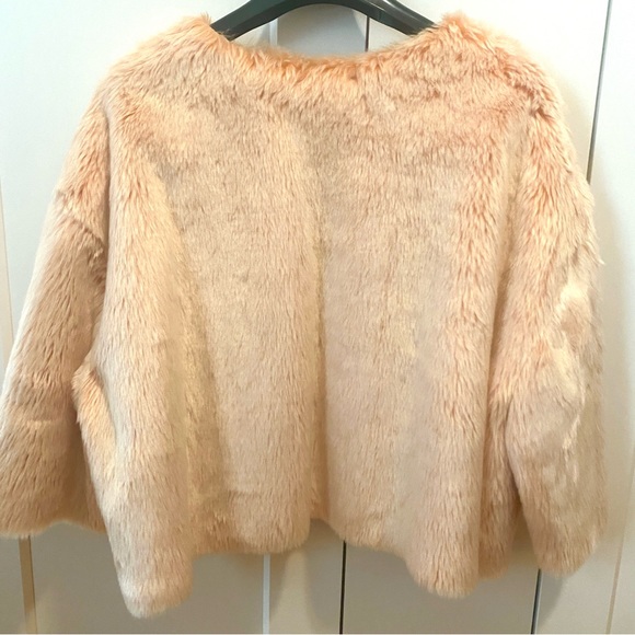 Zara Pink Faux Fur Pullover- NWOT - Picture 10 of 15